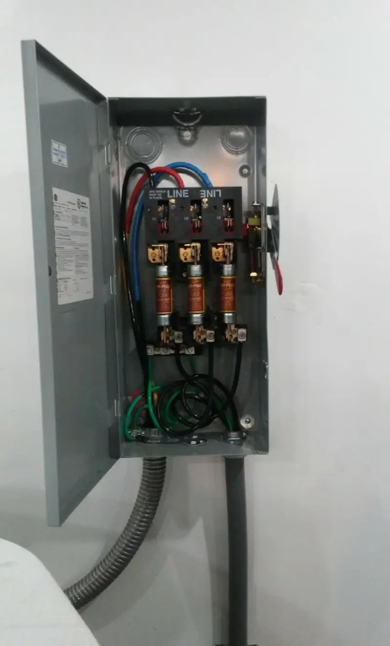 Three-phase disconnect switch installed for Electrical Wiring & Rewiring in Brookings